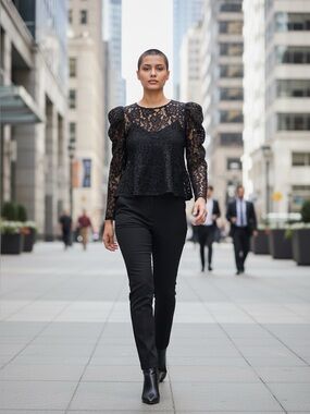 🌻 Zara Lace Blouse #632